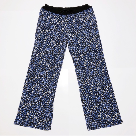 DKNY Pajama Pants | Size Medium | Black Blue White - Picture 1 of 16
